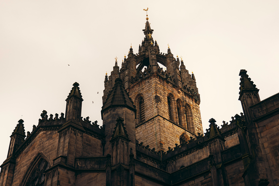 A building with a steeple