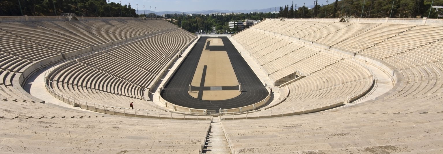 The historic Panathenaic Stadium in Athens, Greece.
