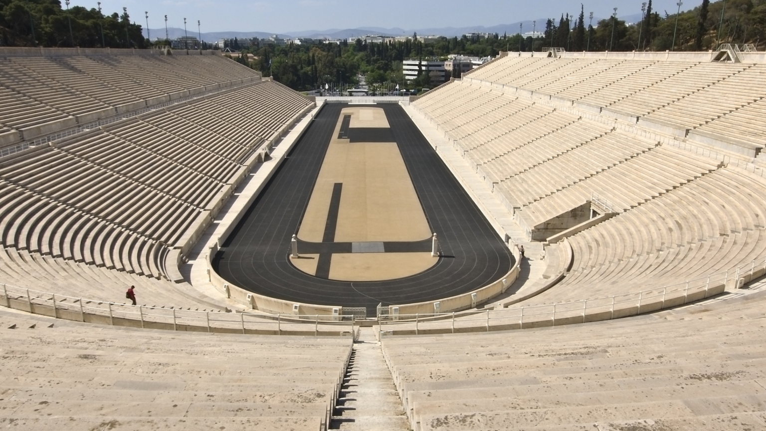 The historic Panathenaic Stadium in Athens, Greece.