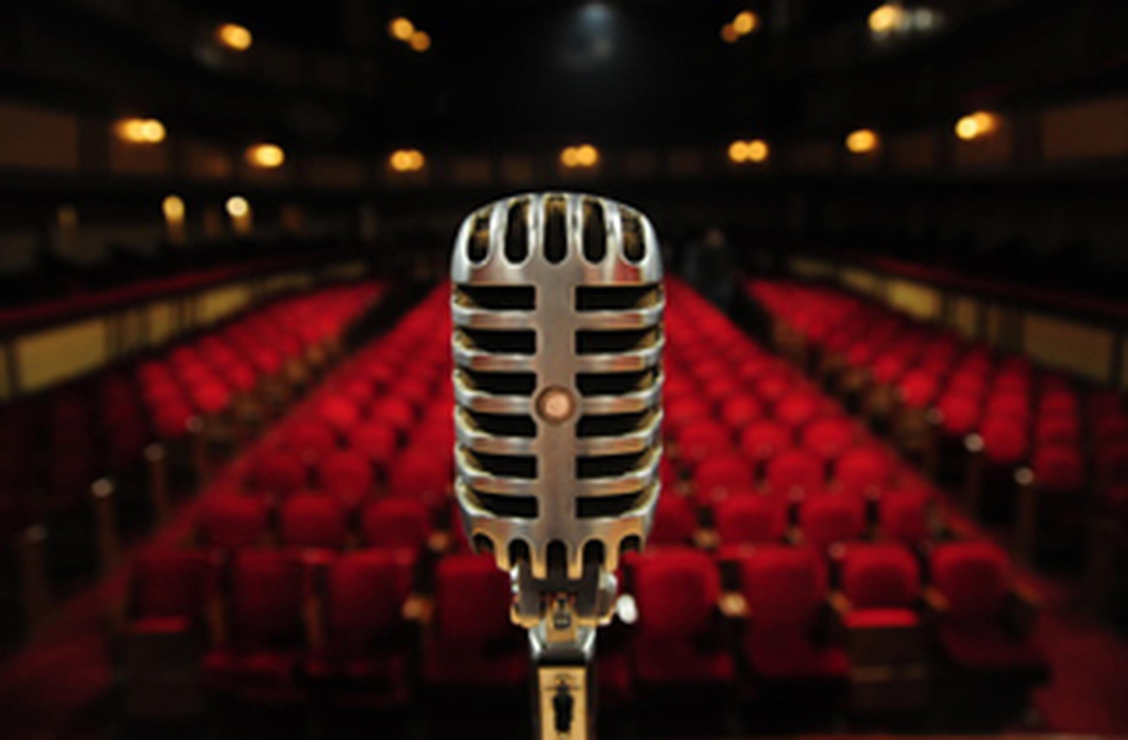microphone on stage
