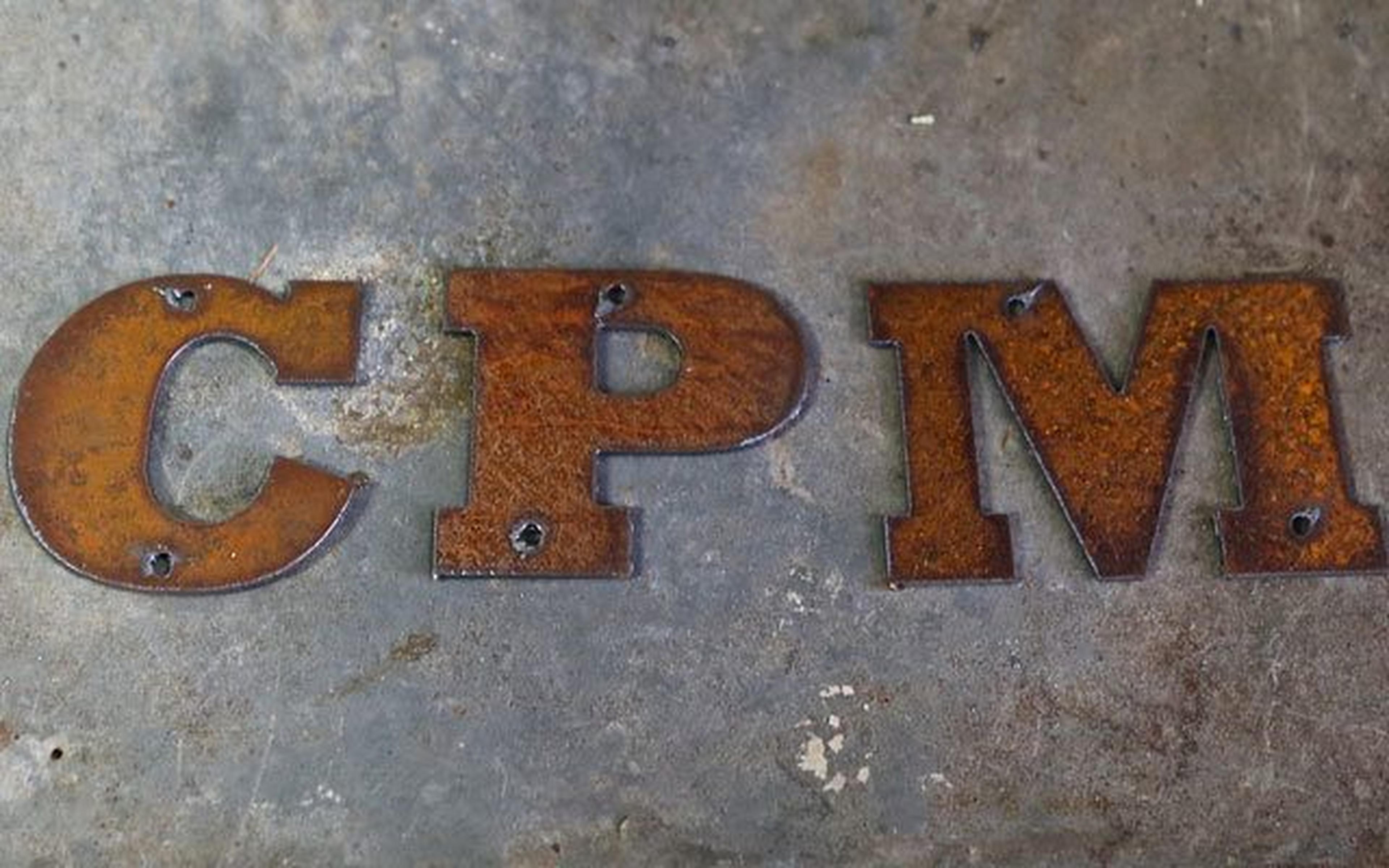 CPM steel letters