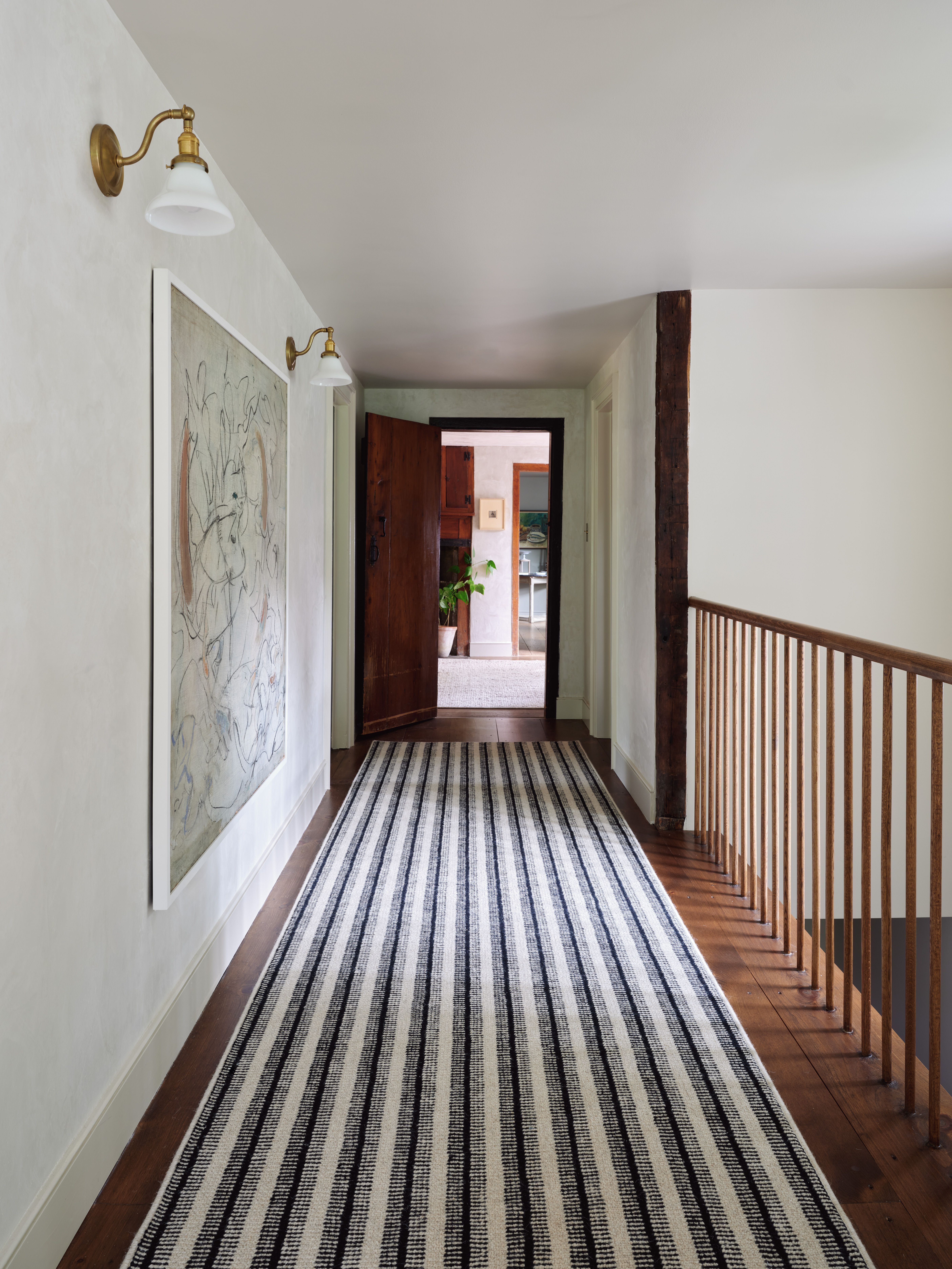 Rug underneath dining room table