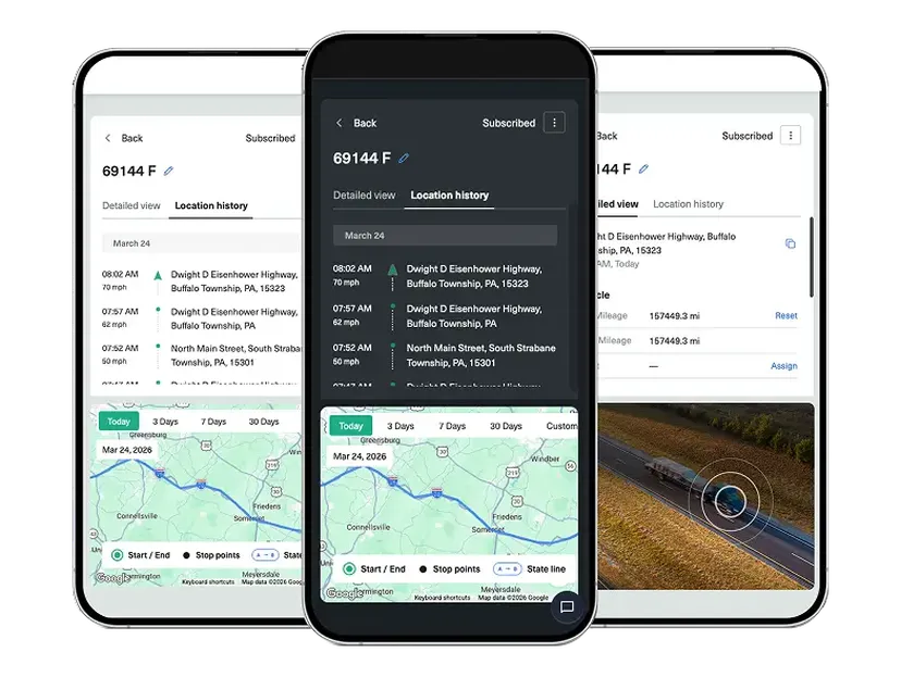 routeoneeld gps interface on phone