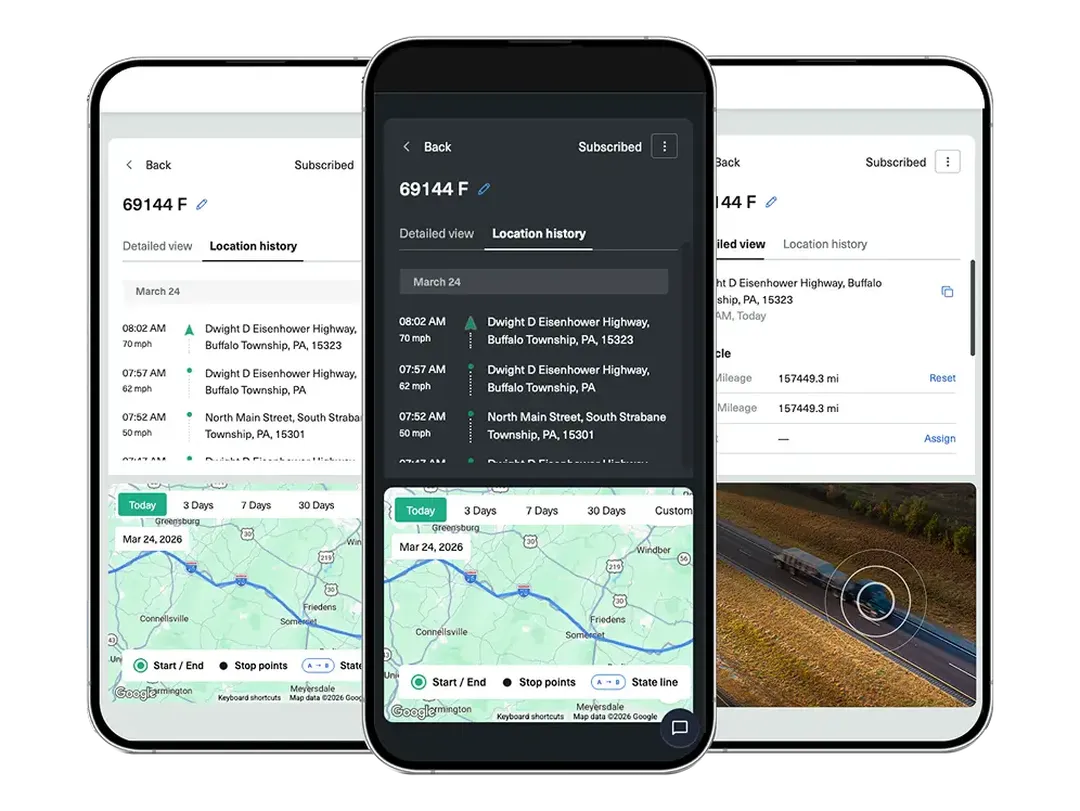 routeoneeld gps interface on phone