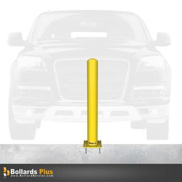 Product Carousel - Ultra Light Bolt-Down Bollard - 4"x36", Safety Yellow