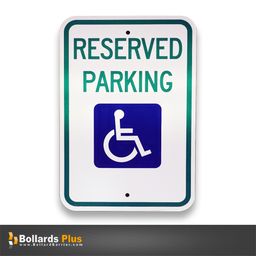 Product Carousel - ADA Handicap Parking Sign for Bollards and Posts