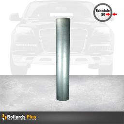 Product Carousel - Extra Heavy Duty Inground Bollard - 8"x84", Bare Steel
