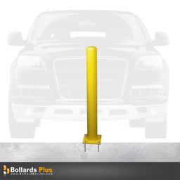 Product Carousel - Ultra Light Bolt-Down Bollard - 4"x42", Safety Yellow