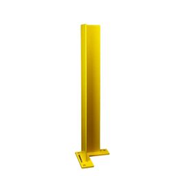Corner Guard Overhead Door Protector - 6"x42" Bollard, Safety Yellow