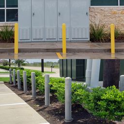 Removable bollards vs inground bollards