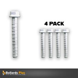 Concrete Screw Anchors - 5/8"x5", 4PK