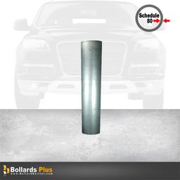 Product Carousel - Image - Extra Heavy Duty Inground Bollard - 8"x60", Bare Steel