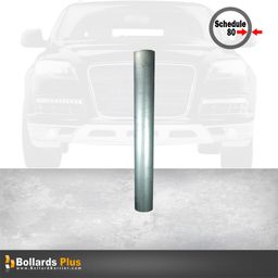 Product Carousel - Extra Heavy Duty Inground Bollard - 5"x72", Bare Steel