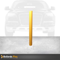 Heavy Duty Inground Bollard - 4"x72", Safety Yellow