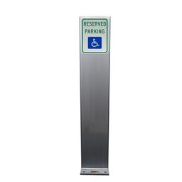 Rectangular Sign Post - 12"x2"x84",  Bolt-Down Bollard