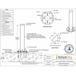 Drawing - Impact Guard IBC6K - 5"x"42", Safety Yellow