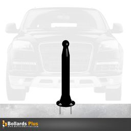 Product Carousel - Decorative KW Pawn Bolt-Down Bollard - 4"x36", Gloss Black
