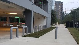 Heavy Duty Parking Lot Safety Bollards, U-Shaped