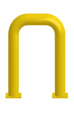 U-shaped bolt down bollard