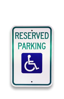 ADA Parking Sign Handicap Bollard