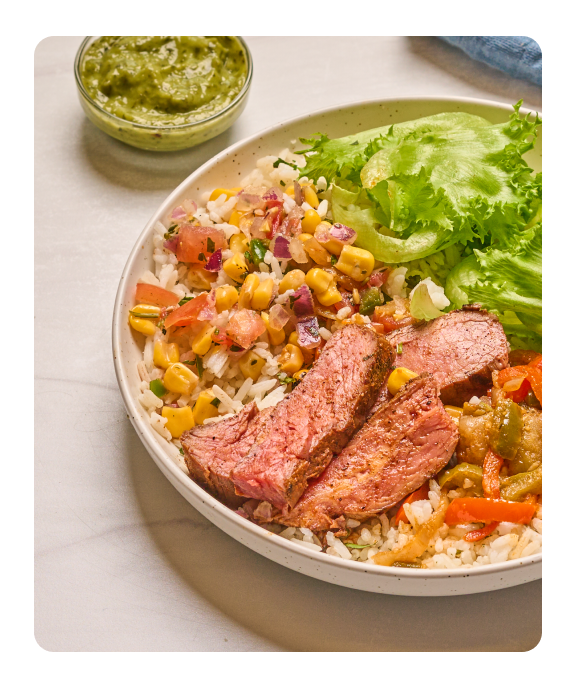 steak fajita bowl