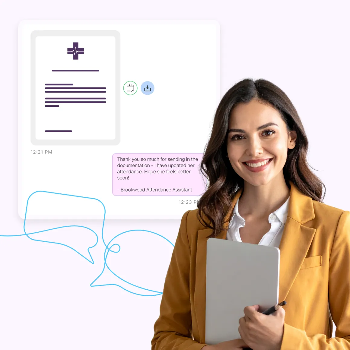 Attendance staff time savings through automated follow-up and documentation