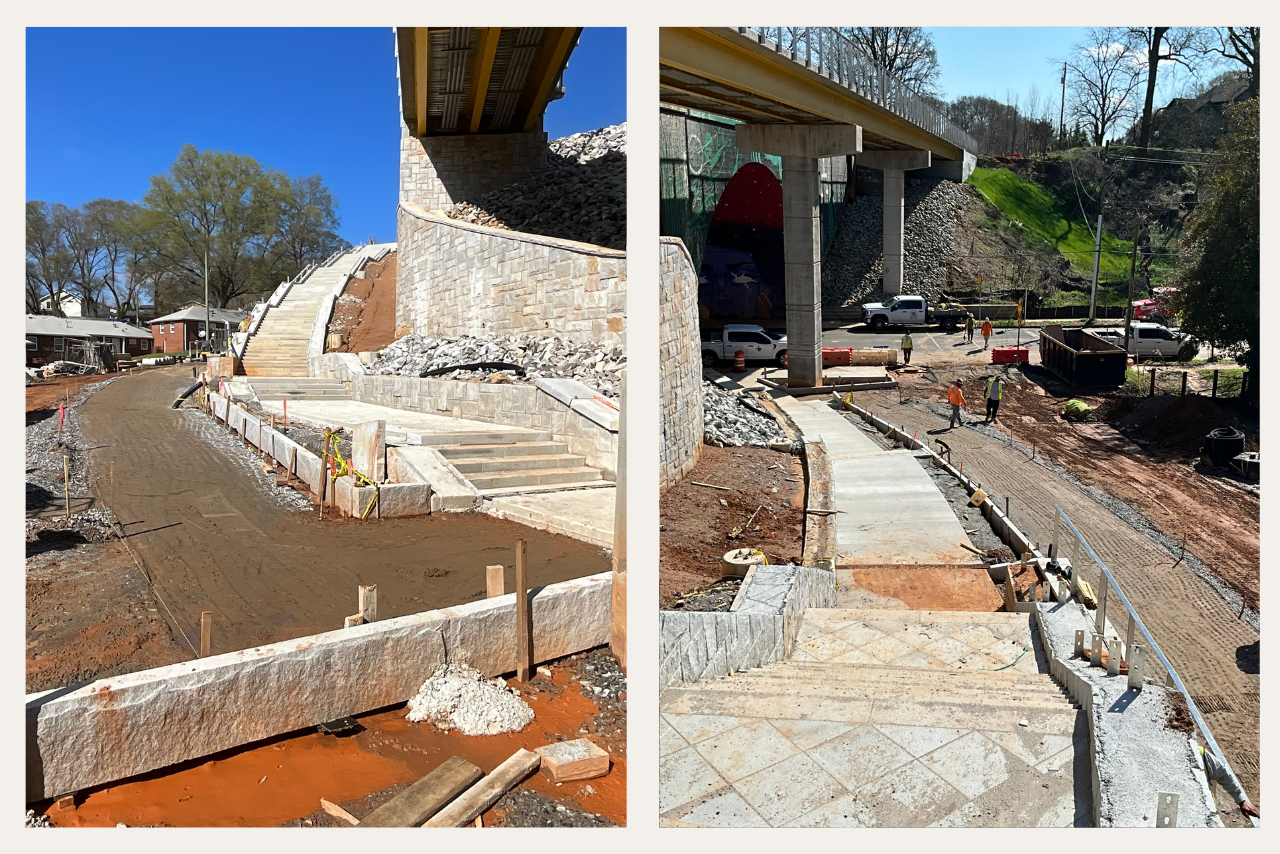 Ormewood stairs nearing completion. (Photo Credit: ABI Staff)