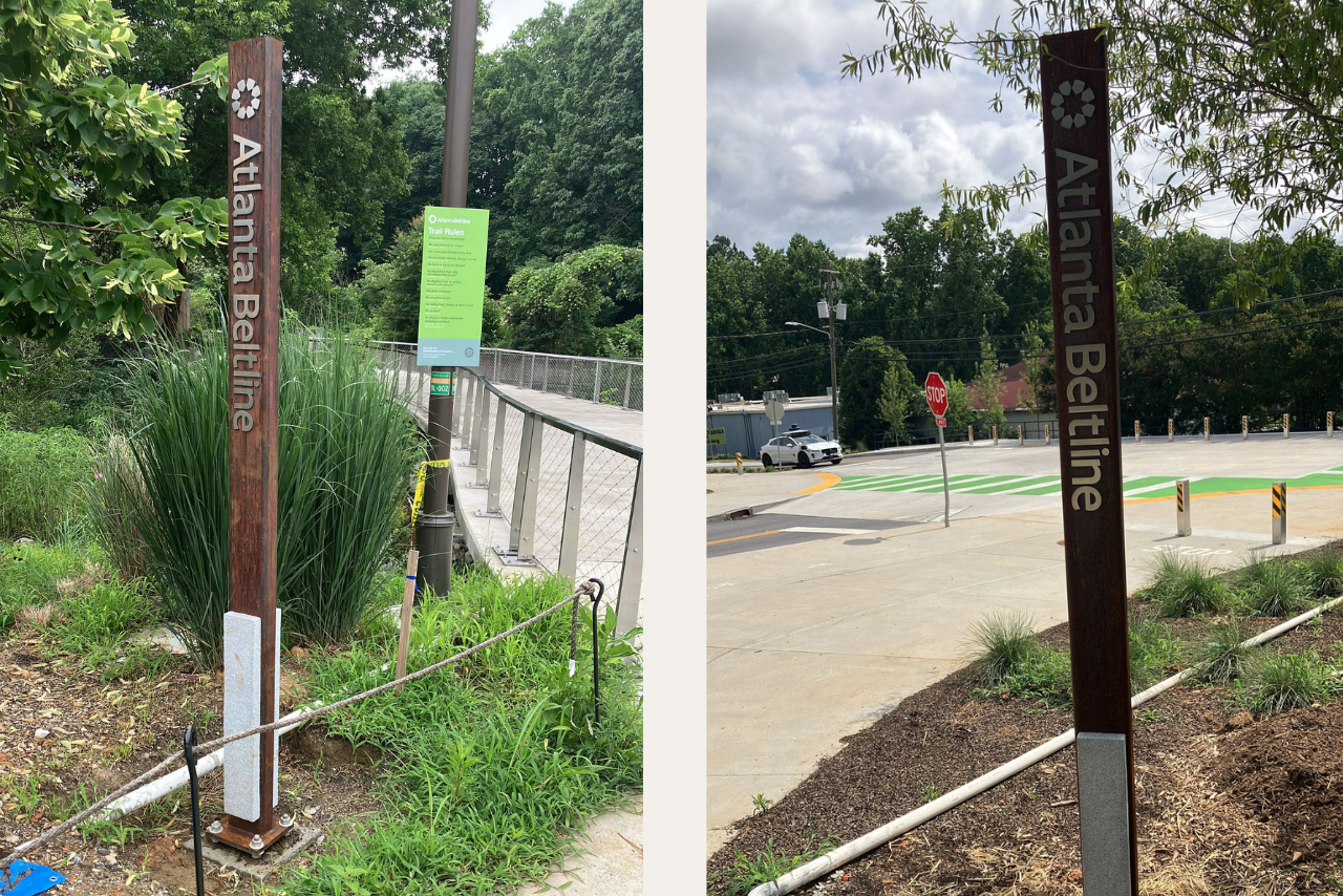 New monument marker signage for the Beltline loop. (Photo Credit: ABI Staff)