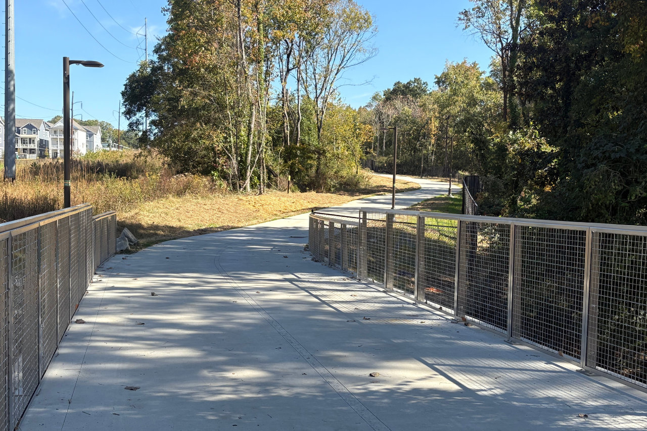 Bridge over a creek on the trail heading towards Fairmont Ave NW. (Photo Credit: ABI Staff)