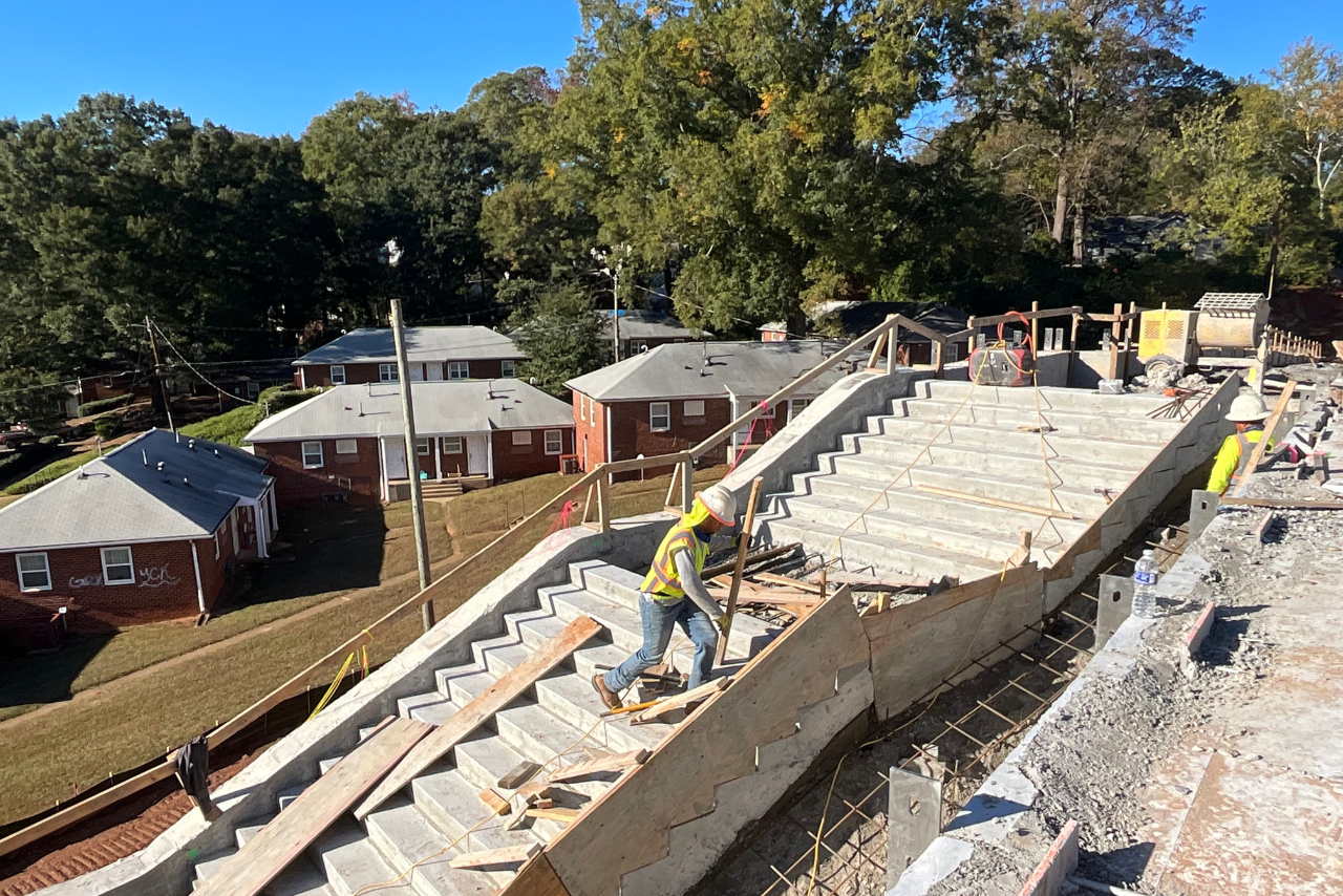 Access point stair in progress. (Photo Credit: ABI Staff)