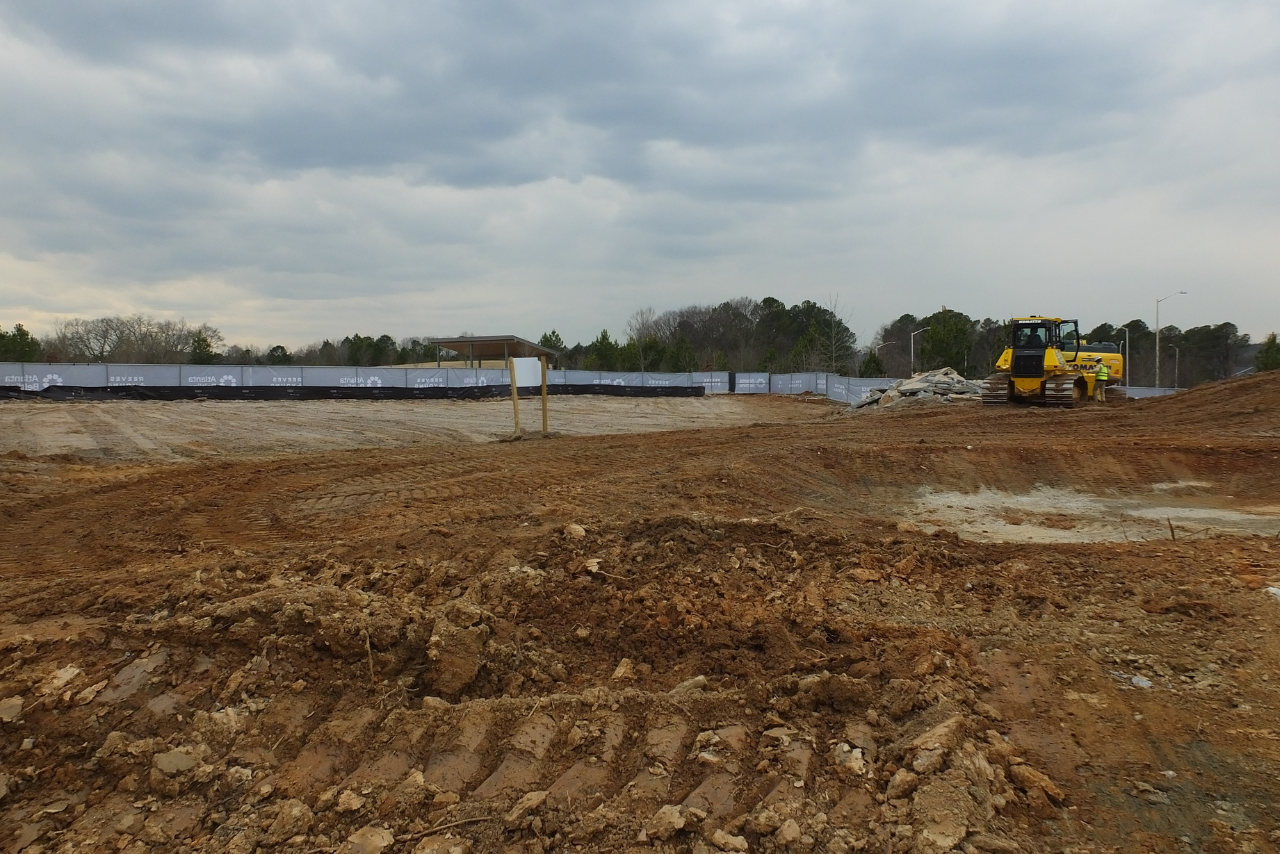 Demolition, clearing and grading underway across the entire site. (Photo Credit: ABI Staff)
