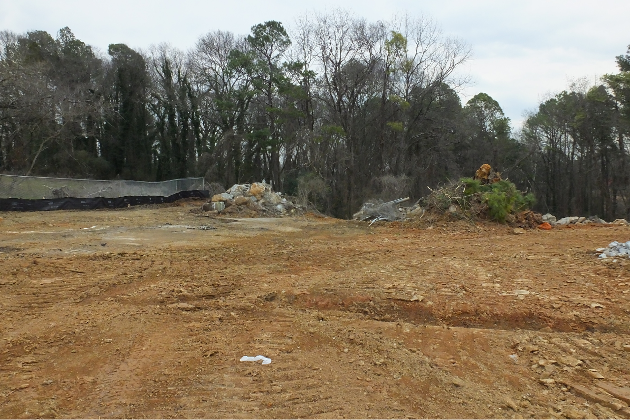 Demolition, clearing and grading underway across the entire site. (Photo Credit: ABI Staff)