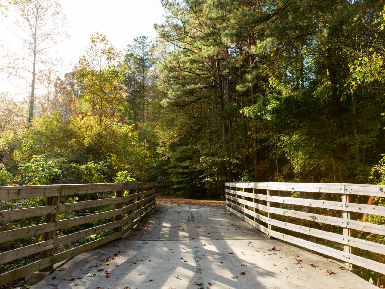 A bridge on the Southwest Connector Trail crosses Utoy Creek. (Photo Credit: Erin Sintos)