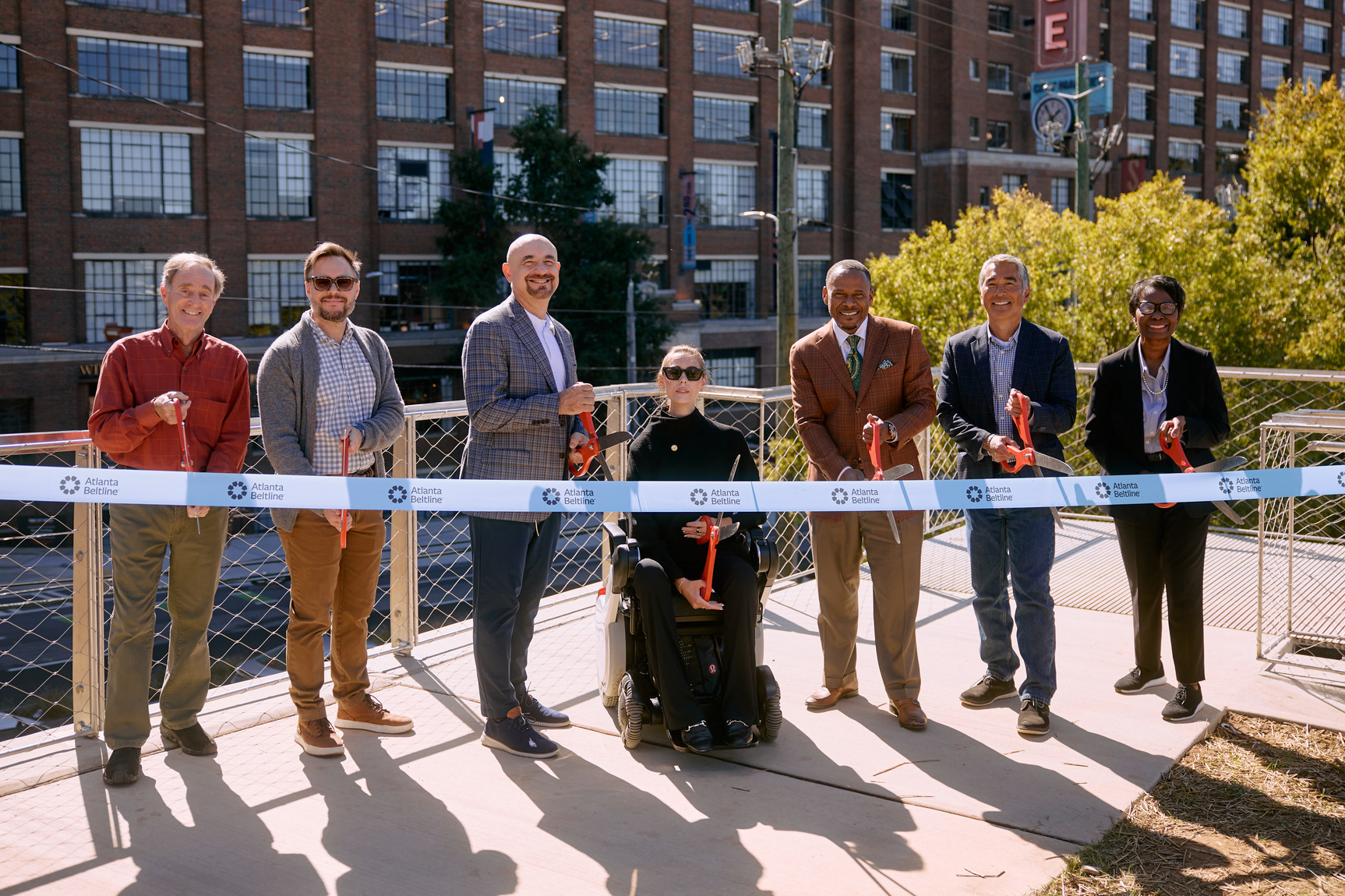 Beltline leaders, local representatives, and community members gathered to cut the ribbon on the project. (Photo Credit: Erin Sintos)