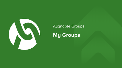 Alignable Groups: My Groups