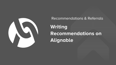 Recommendations: Writing Recommendations on Alignable