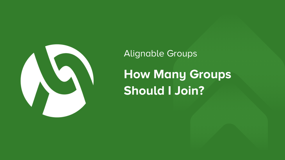 Alignable Groups: How Many Groups Should I Join?
