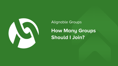 Alignable Groups: How Many Groups Should I Join?