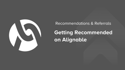 Getting Recommended on Alignable