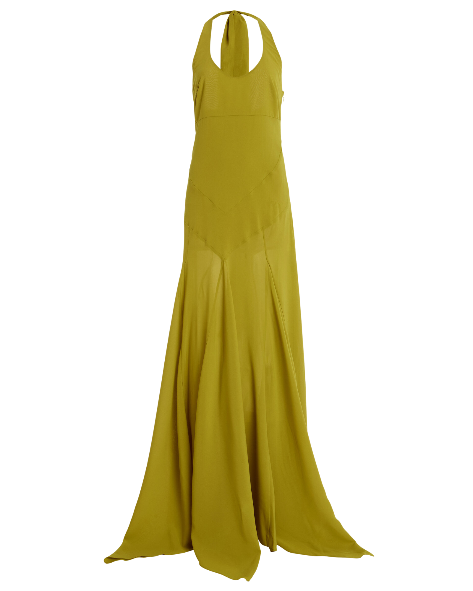 Exclusive Raye Scarf-Detailed Midi Halter Dress