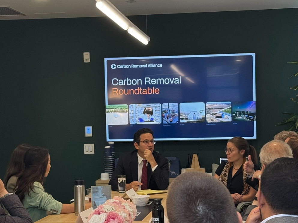 Carbon removal companies and advocates meet with Senator Brian Schatz during Climate Week