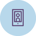 icon of mobile app