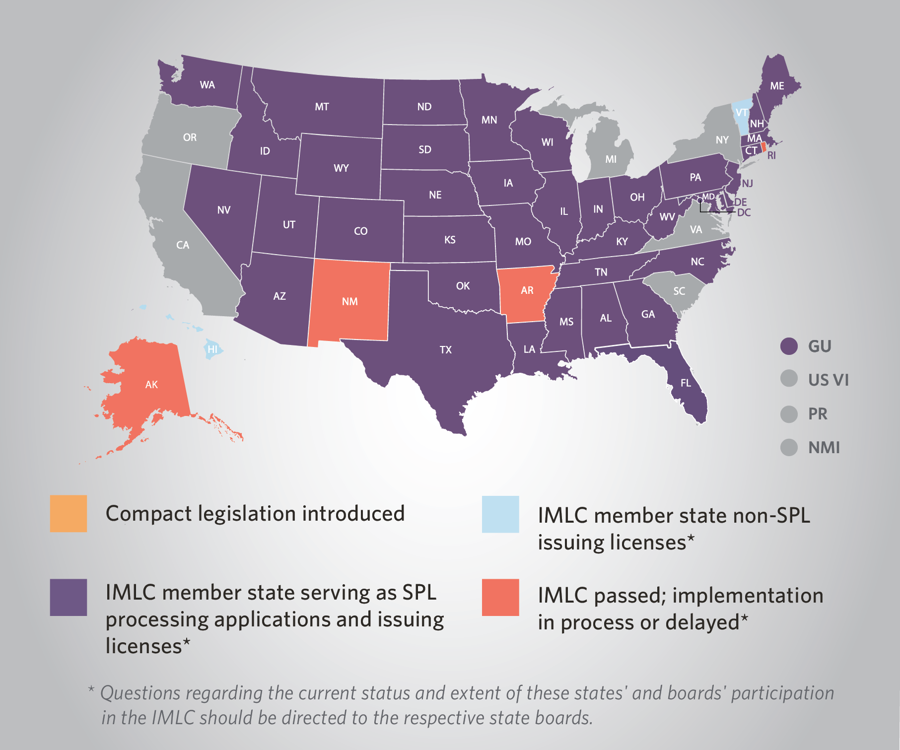 IMLC map as of July 2026
