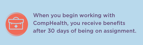 graphic saying that benefits for advanced practice providers receive benefits after 30 days on assignment