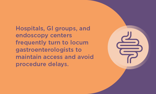 graphic describing value of locum gastroenterologists