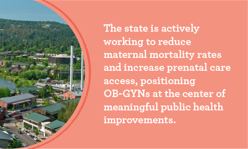picture of Delaware explaining why it's a good place to work for ob gyns