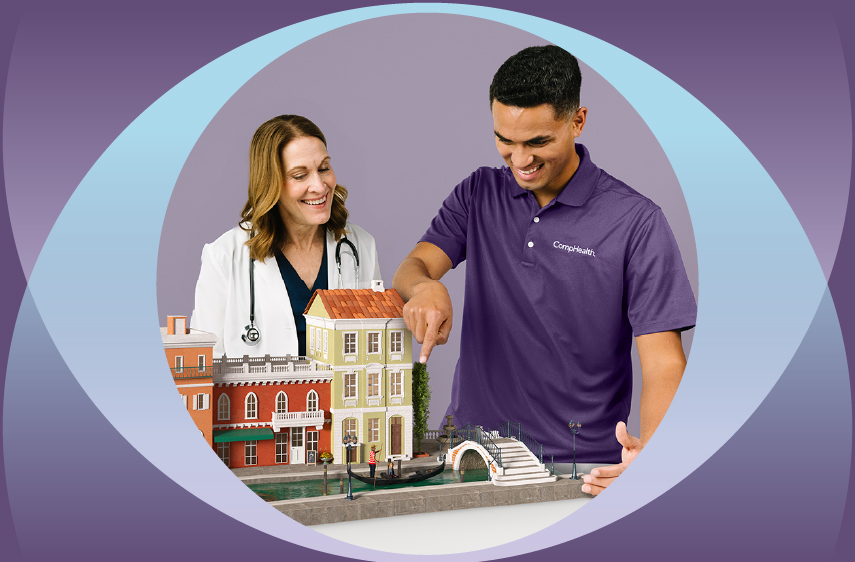 nurse practitioner with CompHealth recruiter