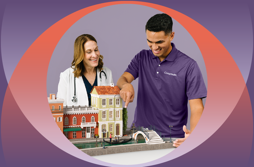 nurse practitioner with CompHealth recruiter