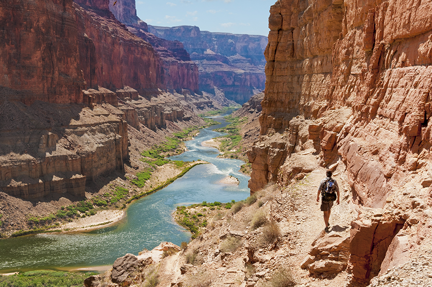 Traveler in the Grand Canyon