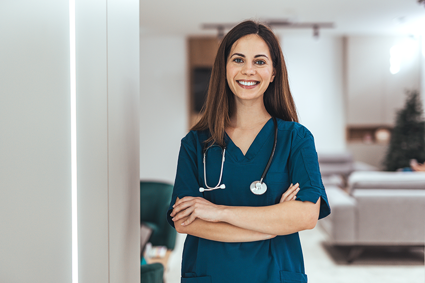 picture of a smiling nurse practitioner